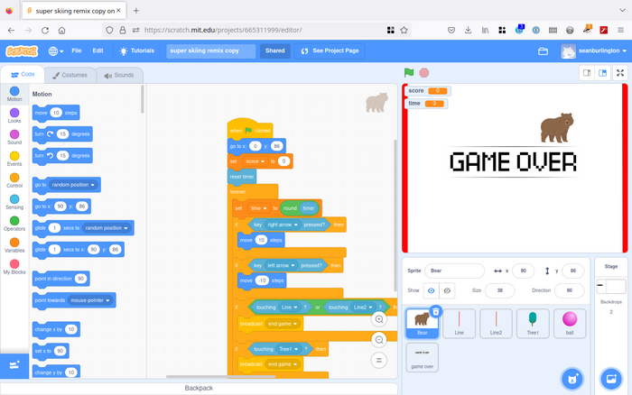 Scratch Coding Screenshot